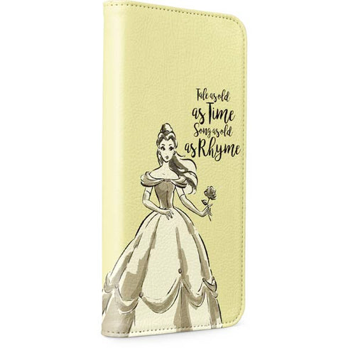 Disney Princess Belle Tale As Old As Time Art iPhone 15 Pro Folio Case